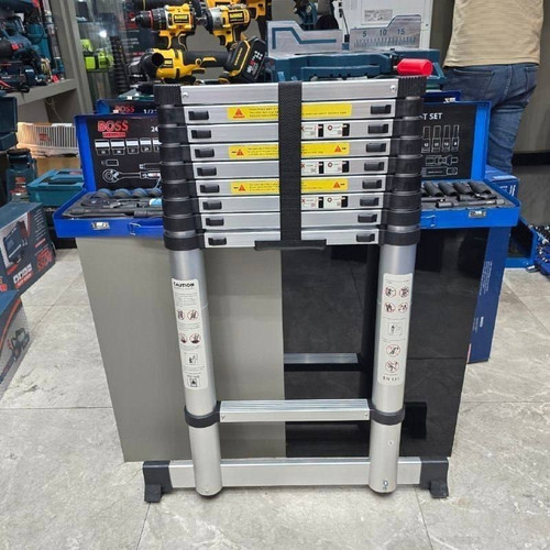 قیمت و خرید نردبان تلسکوپی ۳/۸ متری صنعتی باس مدل Bs_ladder