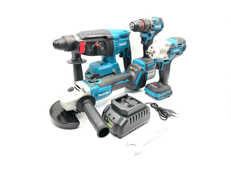 خرید و قیمت مجموعه چهار عددی شارژی براش لس ۱۴۸ ولت طرح ماکیتا مدل ۱_۸۰۱