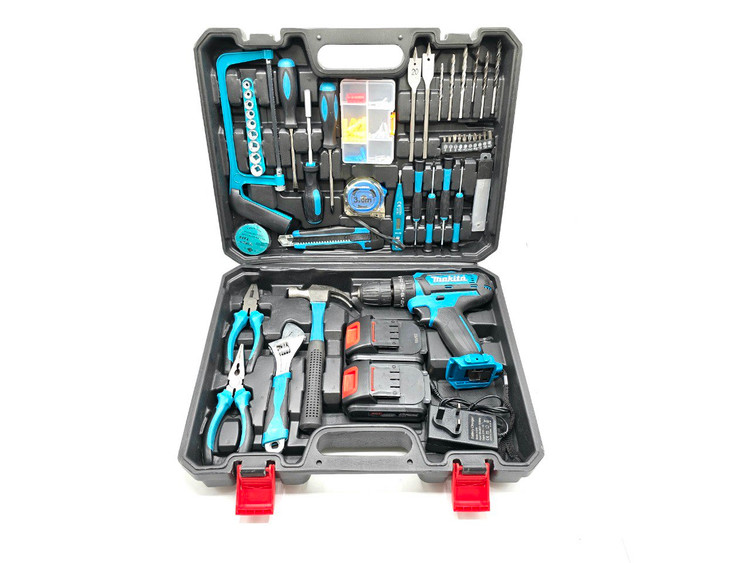 خرید قیمت مجموعه دریل شارژی چکشی ۱۸۸ ولت طرح ماکیتا مدل ۲۷_۲۶۱