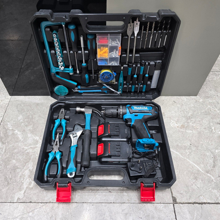 خرید و قیمت مجموعه دریل شارژی چکشی ۱۸۸ ولت طرح ماکیتا مدل ۲۷_۲۶۱